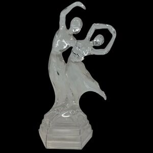RCR Royal Crystal Rock Bolero 24% lead crystal ballroom dancer figurine 11" MINT